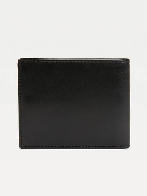 Tommy Hilfiger Vrijetijds Leren Small Card Portefeuille Heren Zwart | TH530JPC