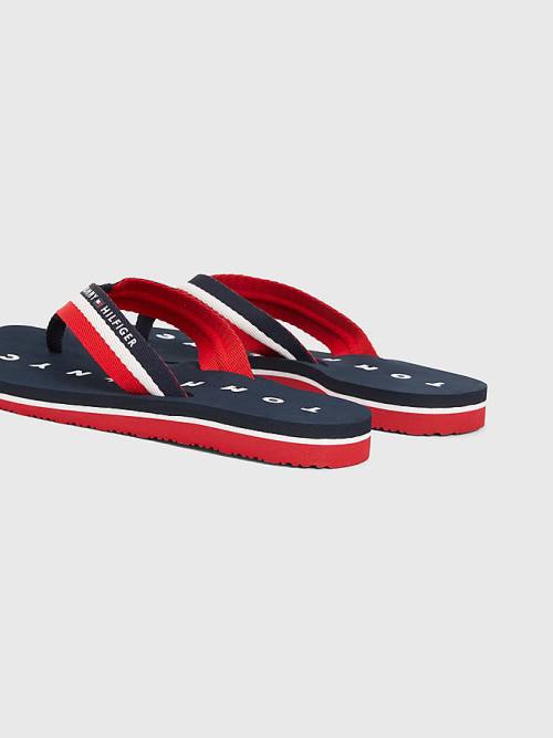 Tommy Hilfiger Webbing Beach Sandalen Dames Blauw | TH237GCX