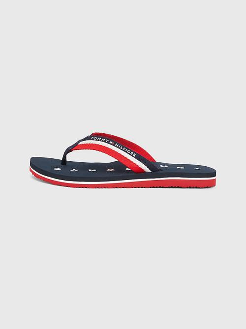 Tommy Hilfiger Webbing Beach Sandalen Dames Blauw | TH237GCX