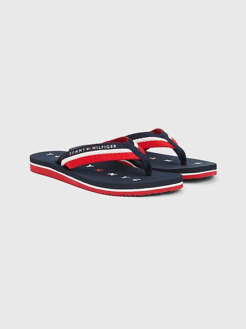 Tommy Hilfiger Webbing Beach Sandalen Dames Blauw | TH237GCX