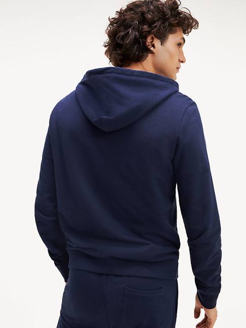 Tommy Hilfiger Zip-Thru Pyjamas Heren Blauw | TH571ZKS