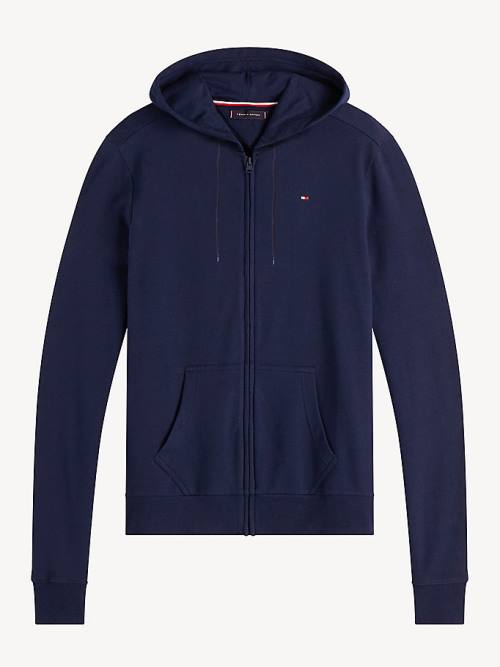 Tommy Hilfiger Zip-Thru Pyjamas Heren Blauw | TH571ZKS